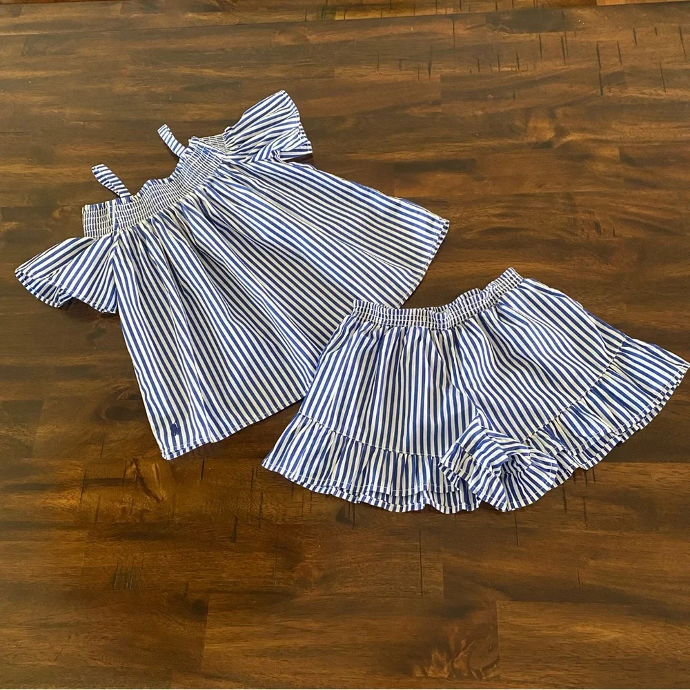 Ralph Lauren Stripes Girls Set